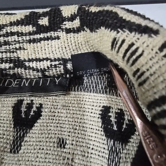 VTG Giraffe Tapestry Blazer Jacket FitsL NewIdentity Southwestern African Safari - Picture 13 of 14